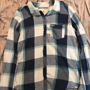 Hollister plaid flannel button down